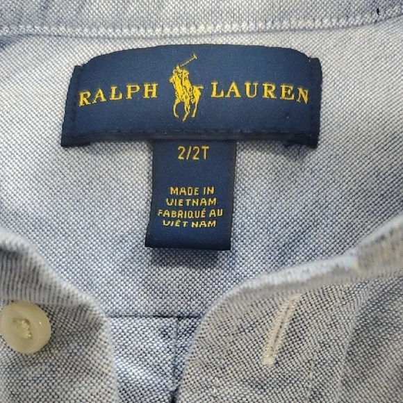 Ralph Lauren Kids Blue Oxford Shirt - Picture 2 of 3